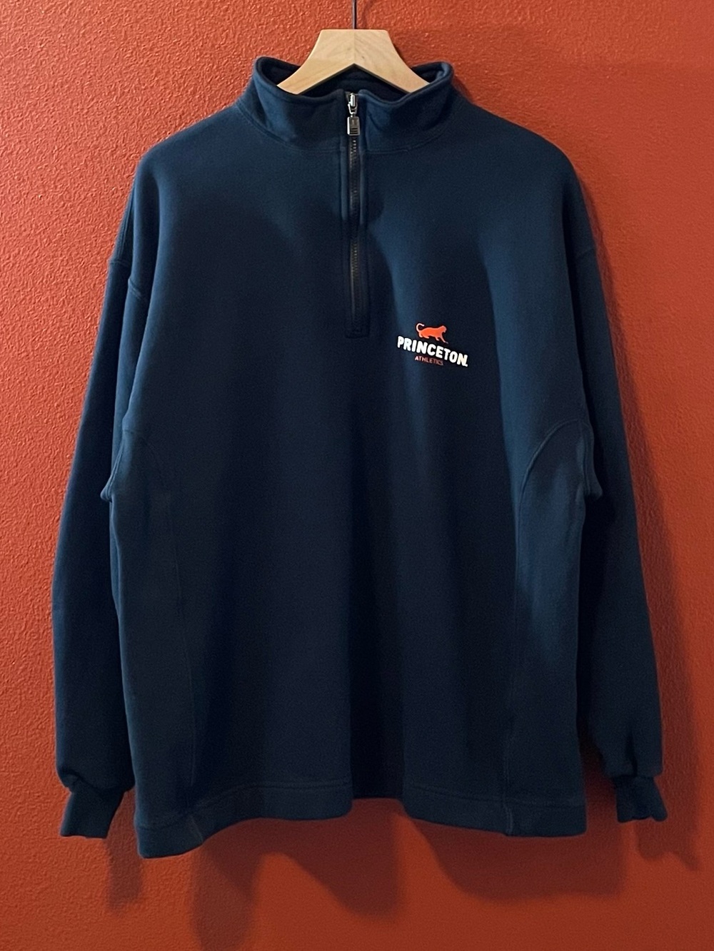 Russell Athletics Men’s Quarter Zip Princeton Athletics Collegiate Sweatshirt